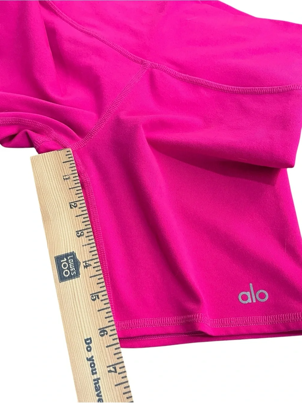Alo Yoga Hot Pink High Rise Biker Shorts XXS Barbiecore Athleisure Gym